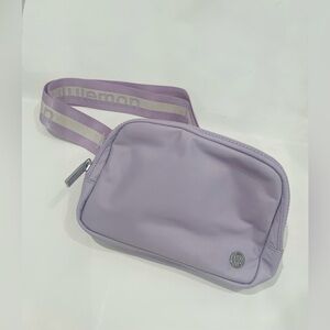 Lululemon Everywhere Belt Bag 1L, Wordmark, Colour-Lilac Ether/White Opal/White
